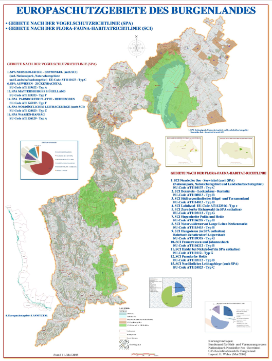 Karte Natura 2000 Gebiete