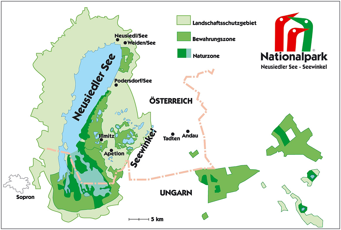 Karte NP Seewinkel